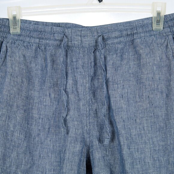 L.L.Bean Premium Linen Breezy Pull-On Ankle Pants Women's Size 14 - Picture 4 of 8